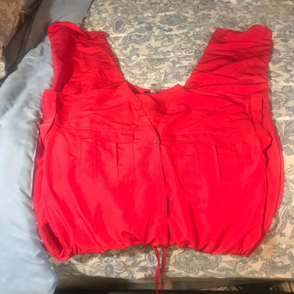 Red jumpsuit
